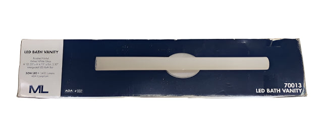 Minka Lavery 200-Watt Equivalence Brushed Nickel Integrated LED Bath Light