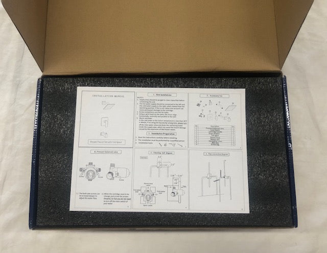 Single Handle 1-Spray Wall Mount Tub and Shower Faucet 1.8 GPM 6 in. Shower System in Matte Black Valve Included