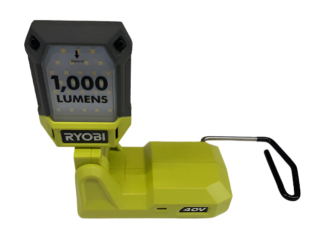 RYOBI 40V Cordless Battery Topper LED Work Light (Tool Only)