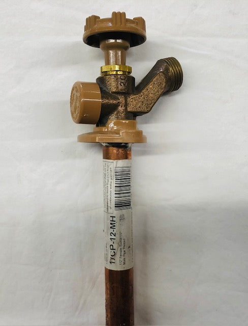 Woodford 1/2 in. x 1/2 in. MPT x Female Sweat x 12 in. L Freezeless Anti-Siphon Sillcock Valve