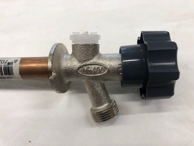 Prier Products 1/2 in. x 10 in. Brass MPT x SWT Half-Turn Frost Free Anti-Siphon Outdoor Sillcock Valve