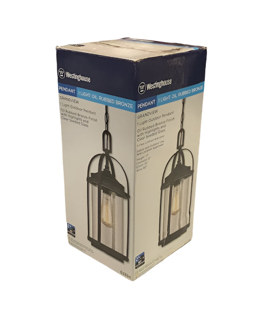 Westinghouse Grandview 1-Light Oil Rubbed Bronze with Highlights Outdoor Hanging Pendant