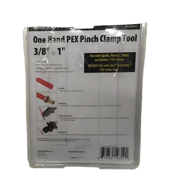Apollo 3/8 in. to 1 in. 1-Hand PEX-B Pinch Clamp Tool