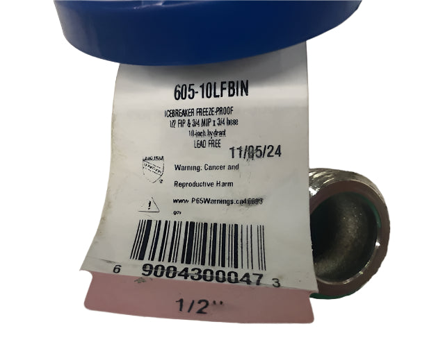Arrowhead Brass 1/2 FIP in. x 3/4 in. MHT x 10 in. icebreaker Lead Free Freeze-Proof Wall Hydrant Sillcock Valve