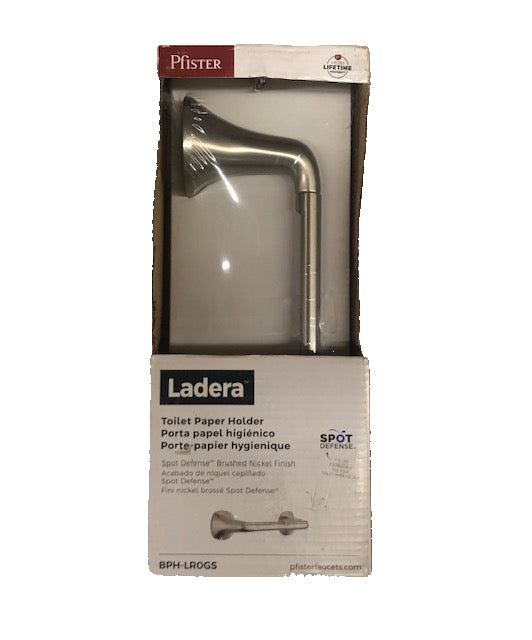 Pfister Ladera Toilet Paper Holder in Spot Defense Brushed Nickel