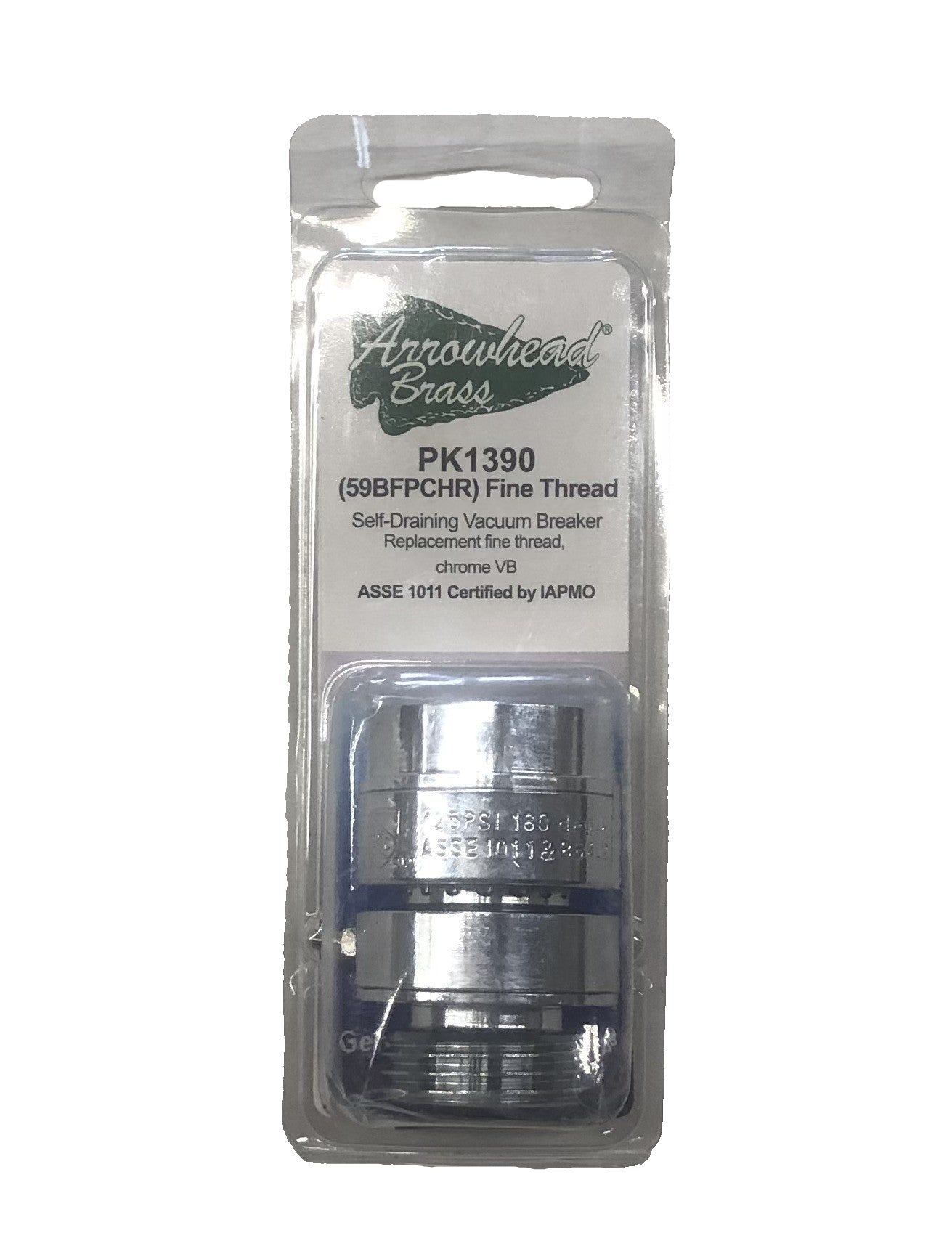 Arrowhead Brass Chrome Fine Thread Self Draining Vacuum Breaker