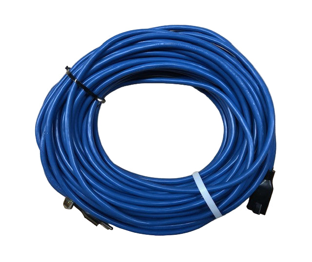 Husky 100 ft. 16/3 Medium Duty Cold Weather Indoor/Outdoor Extension Cord, Blue