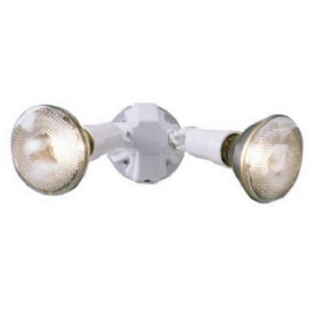 All-Pro PWT250PCW 300-Watt Plastic Twin-Head PAR Dusk-to-Dawn Floodlight White