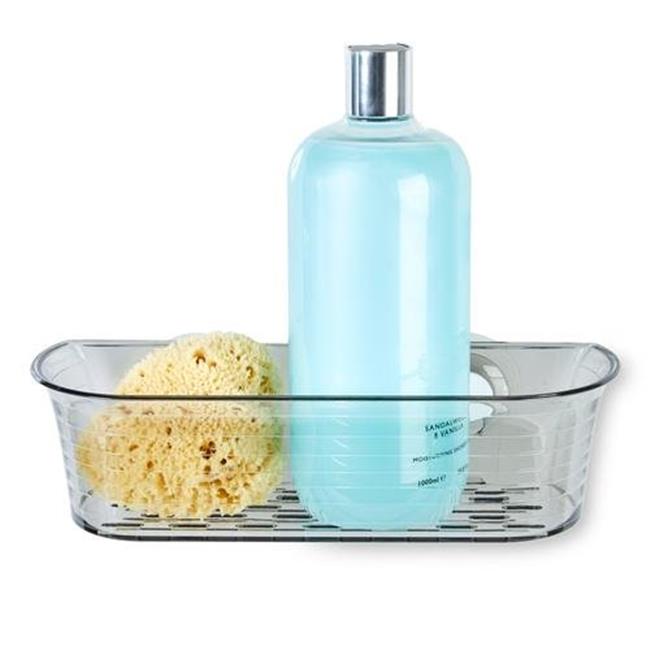 Better Living Clear Gray Plastic Shower Basket