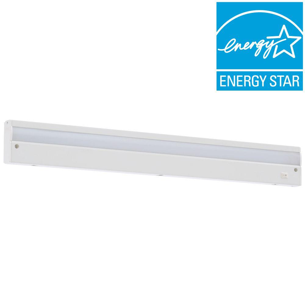 Commercial Electric 24 in. LED White Direct Wire Under Cabinet Light 1001217457