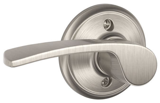 Merano Left Handed Lever Non-Turning Lock Satin Nickel (F170 MER 619 LH)
