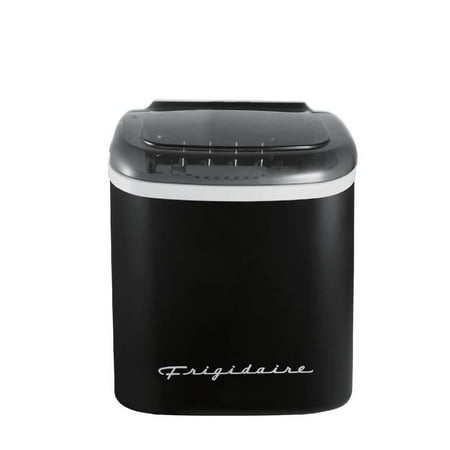 Frigidaire 26 Lb Retro Ice Maker Black EFIC128