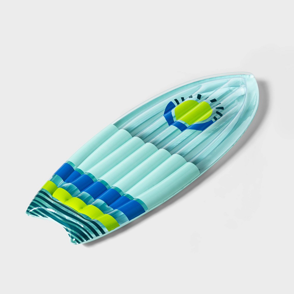 Inflatable Surf Board Pool Float Blue - Sun Squad™
