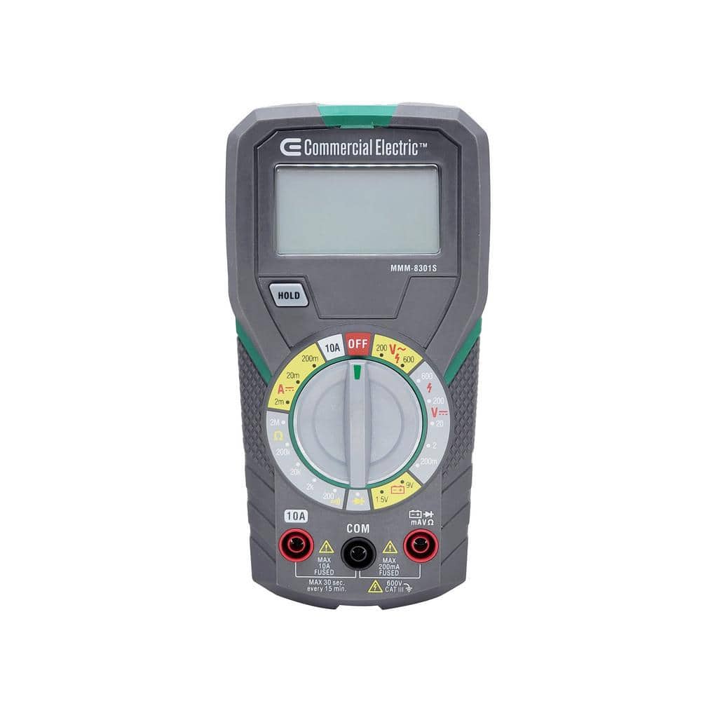 Commercial Electric Manual-Ranging Digital Multi-Meter