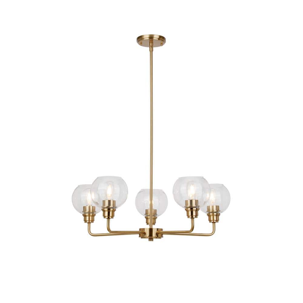 Luminosa 5-Light Chandelier with Gold Finish