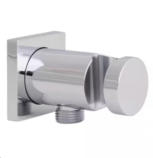 Vector Wall-Mount Supply Ell and Handheld Shower Mount in Polished Chrome