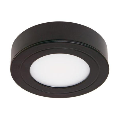 Armacost Lighting PureVue Dimmable Bright White LED Puck Light Satin Black Finish