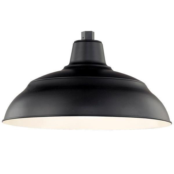 Millennium Lighting R Series 1-Light 18 in. Satin Black Warehouse Shade