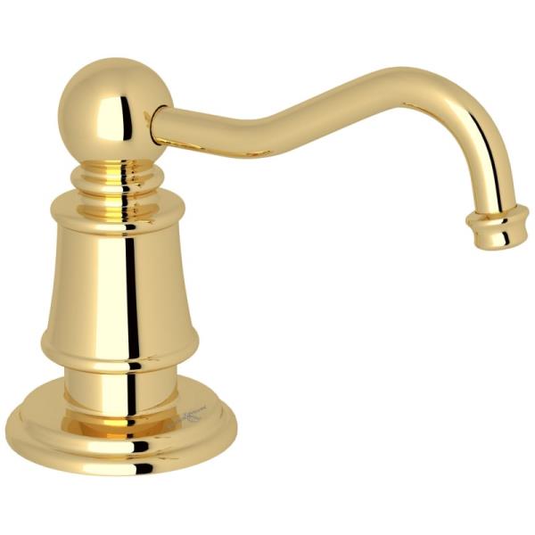 Edwardian Soap Dispenser in Unlacquered Brass