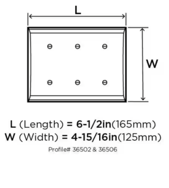 Amerock Gold 3-Gang Decorator/Rocker Wall Plate (1-Pack)