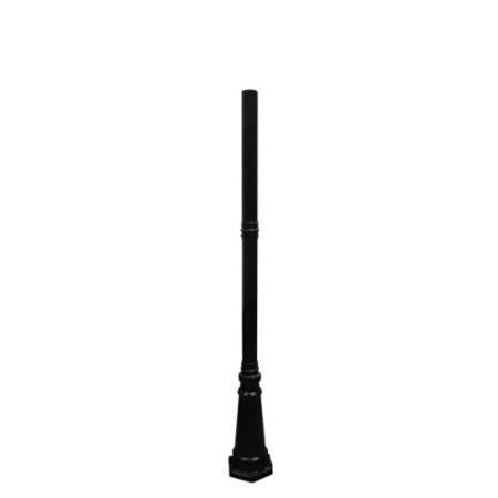 GAMA SONIC Imperial Cast Aluminum 79 in. Outdoor Weather Resistant Black Decorative Post Light Lamp Pole with 3 in. Fitter