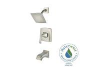 Venturi Single-Handle 1-Spray Tub and Shower Faucet in Spot Defense Brushed Nickel