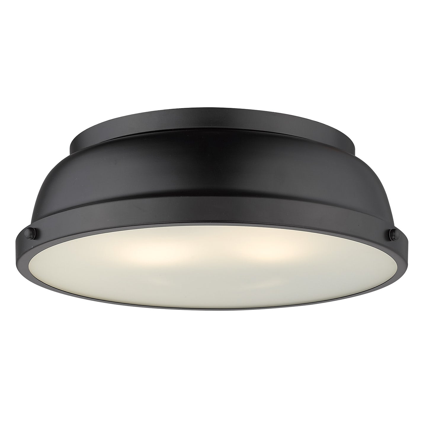 Golden Duncan 2-Light 14" Ceiling Light in Matte Black