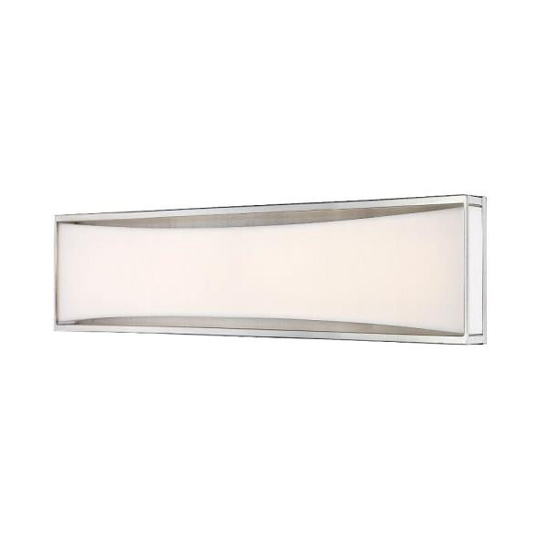 Baden 46 in. 2-Light 24-Watt Brushed Nickel Integrated LED Vanity Light Bar