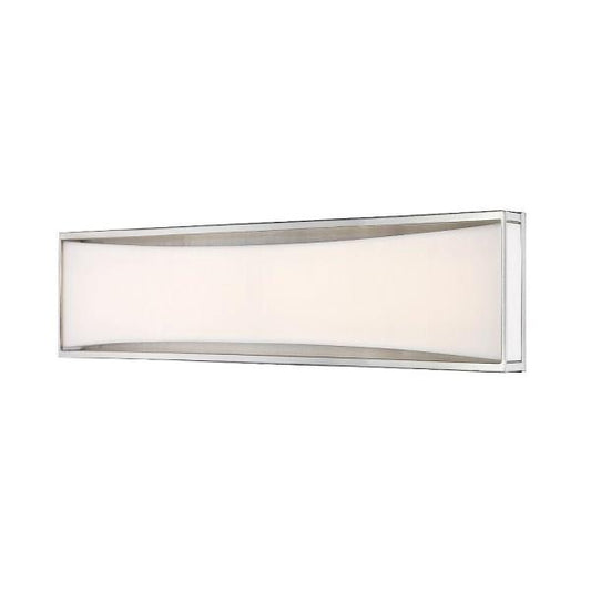 Baden 46 in. 2-Light 24-Watt Brushed Nickel Integrated LED Vanity Light Bar