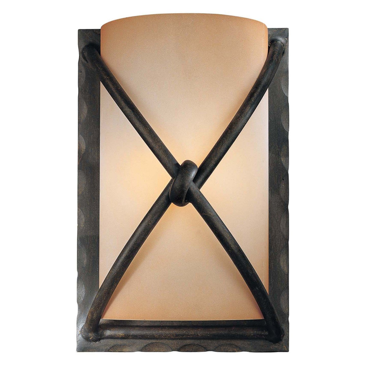 Lavery Aspen II Bronze & Rustic Scavo Glass 1 Light Wall Sconce