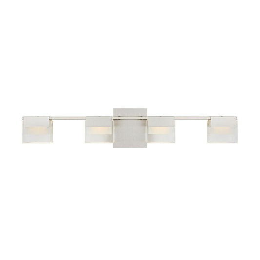 Home Decorators Collection VICINO 100-Watt Matte Nickel Integrated LED Bath Light