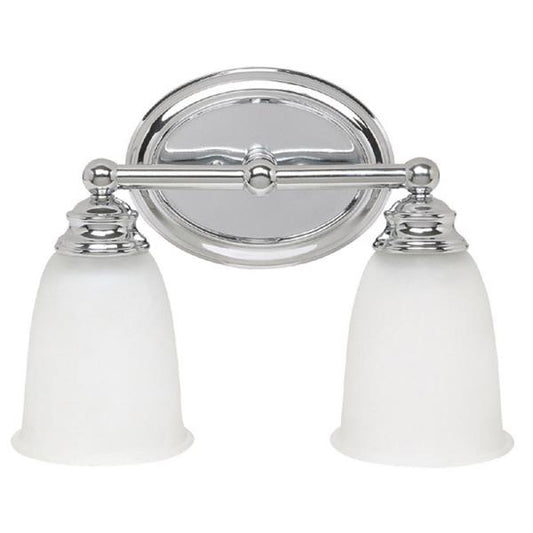 Capital Lighting 1082-132 2 Light 9-1/2" Tall Bathroom Vanity Light Chrome Indoor Lighting Bathroom Fixtures Vanity Light