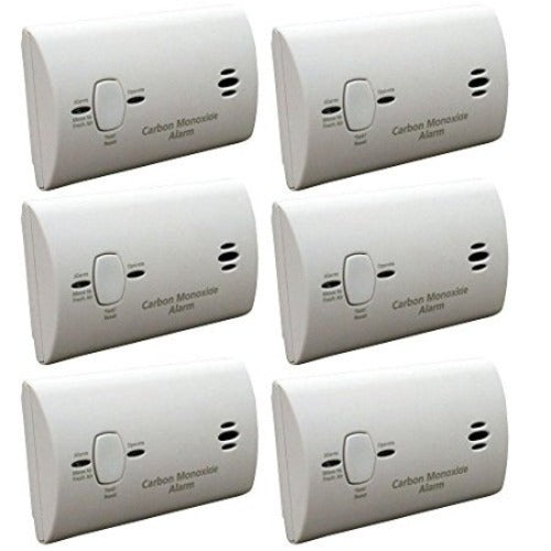 Kidde KN-COB-B-LPM Battery Operated Carbon Monoxide Detector  6-Pack