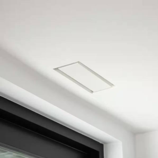 FITTES Flush Wall Vent (Lite) 4 in. x 10 in. White