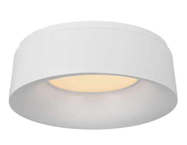 Matte White BBL4094 Ceiling Light Visual Comfort Halo 11" Small Flush Mount by Barbara Barry