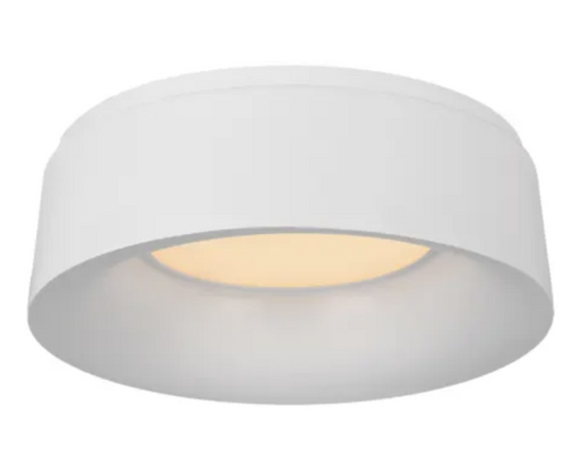 Matte White BBL4094 Ceiling Light Visual Comfort Halo 11" Small Flush Mount by Barbara Barry