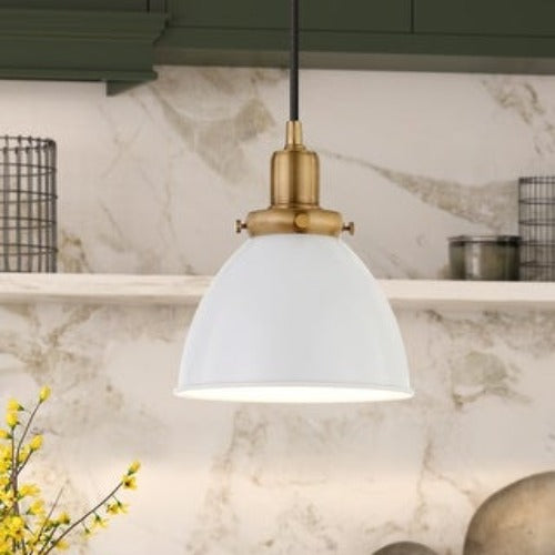 Evelyn&Zoe Modern Pendant with Metal Shade  8