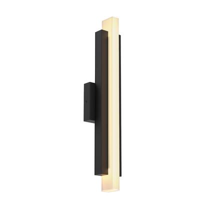 DALS Lighting SM-LWS19 21" Tall LED Smart Outdoor Wall Sconce - ADA Compliant Black Outdoor Lighting Wall Sconces