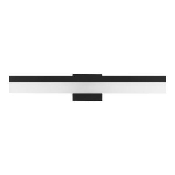 Eldridge 24 in. Matte Black 1-Light LED Bathroom Vanity Light Bar