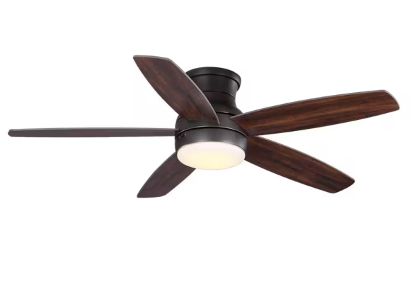 Home Decorators Ashby Park 52 in. Integrated LED Bronze Ceiling Fan with Remote