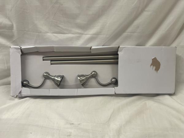 Mandouri Series 24 in. Double Towel Bar in Brushed Nickel