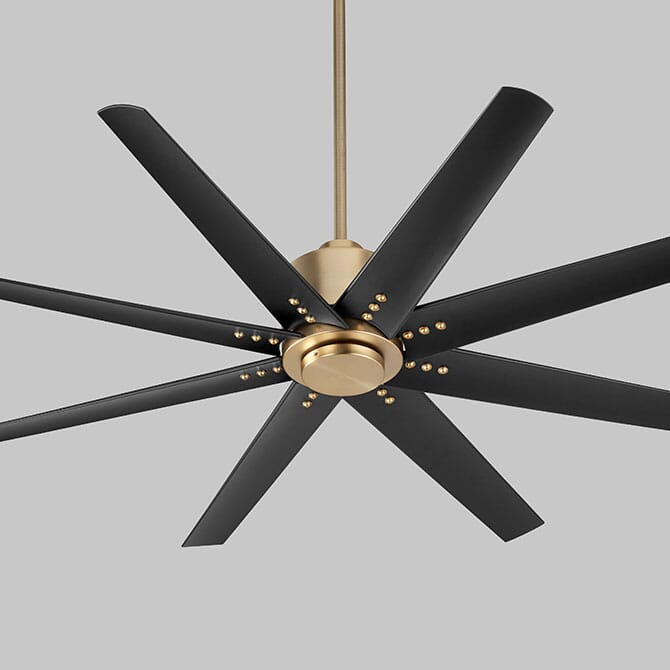 Fleet 56" Indoor/Outdoor Ceiling Fan in Aged Brass