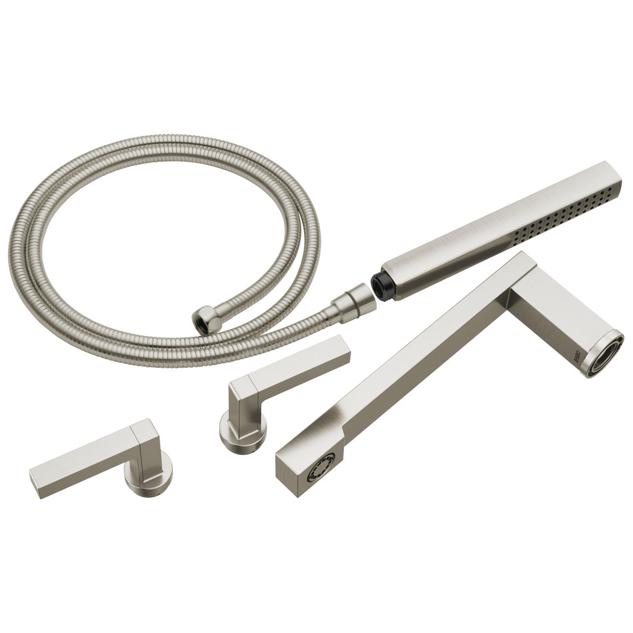 Brizo T70322-NK Frank Lloyd Wright® Two-Handle Tub Filler Trim Kit with Lever Handles: Luxe Nickel