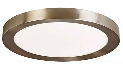 Calloway 19 in. Brushed Nickel Selectable LED Flush Mount