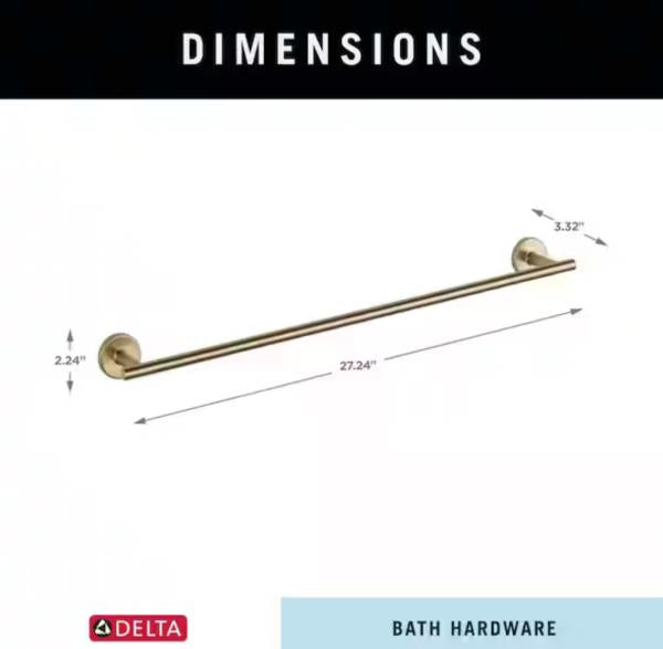 Trinsic 24 in. Towel Bar in Champagne Bronze