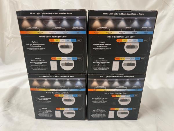 4 Pack Feit Electric Recessed Downlight 4 inches 75W 775 Lumens LED