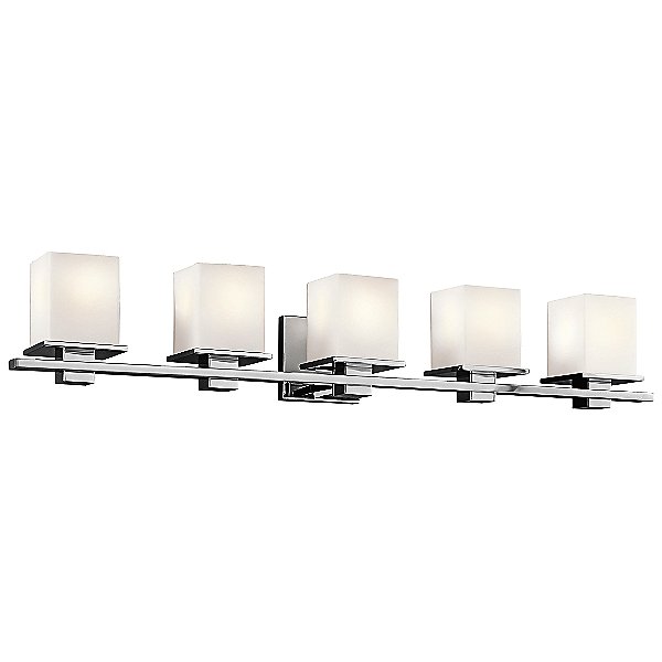 Tully 5-Light Bathroom Vanity Light in Chrome