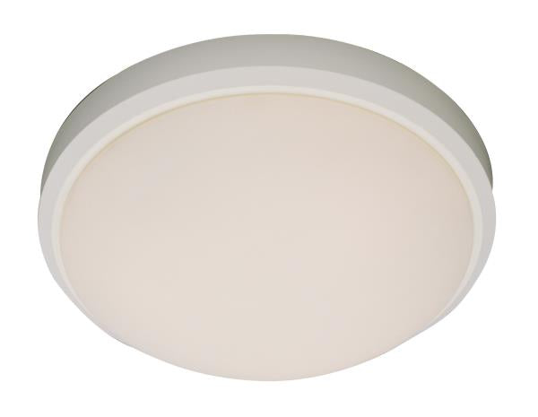 Bel Air Lighting Bliss 15 in. 3-Light White Flush Mount Ceiling Light Fixture with Frosted Shade