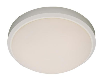 Bel Air Lighting Bliss 15 in. 3-Light White Flush Mount Ceiling Light Fixture with Frosted Shade