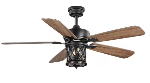 Home Decorators Pine Meadows 52 in. Indoor/Outdoor LED Bronze Ceiling Fan